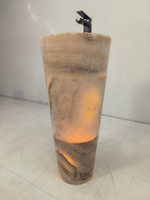 Раковина напольная из оникса Yellow ON-61358 (40*40*90)