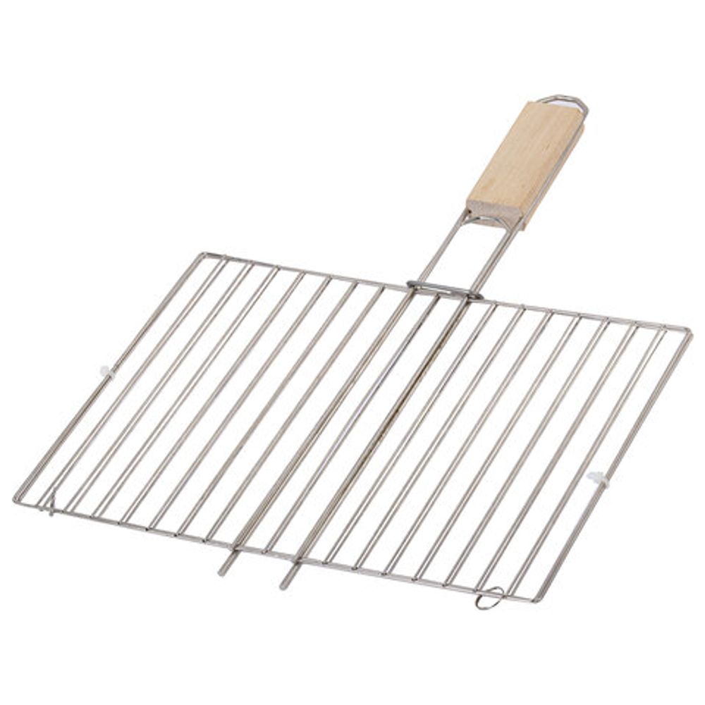 Решетка-гриль универсальная, размер 300х220 мм, глубина 10 мм, никелированное покрытие, РГМ3НЭ