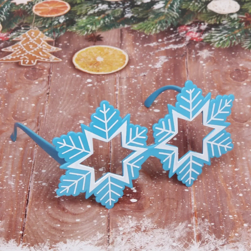 Очки карнавальные «Снегопад», голубой