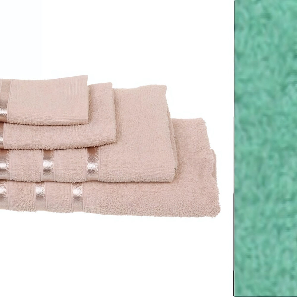 Полотенце махровое 50*90см «LUNA» цвет мятный 05010 плотность 360гр/м2