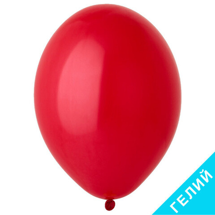 Воздушный шар, цвет 101 - красный, пастель, с гелием