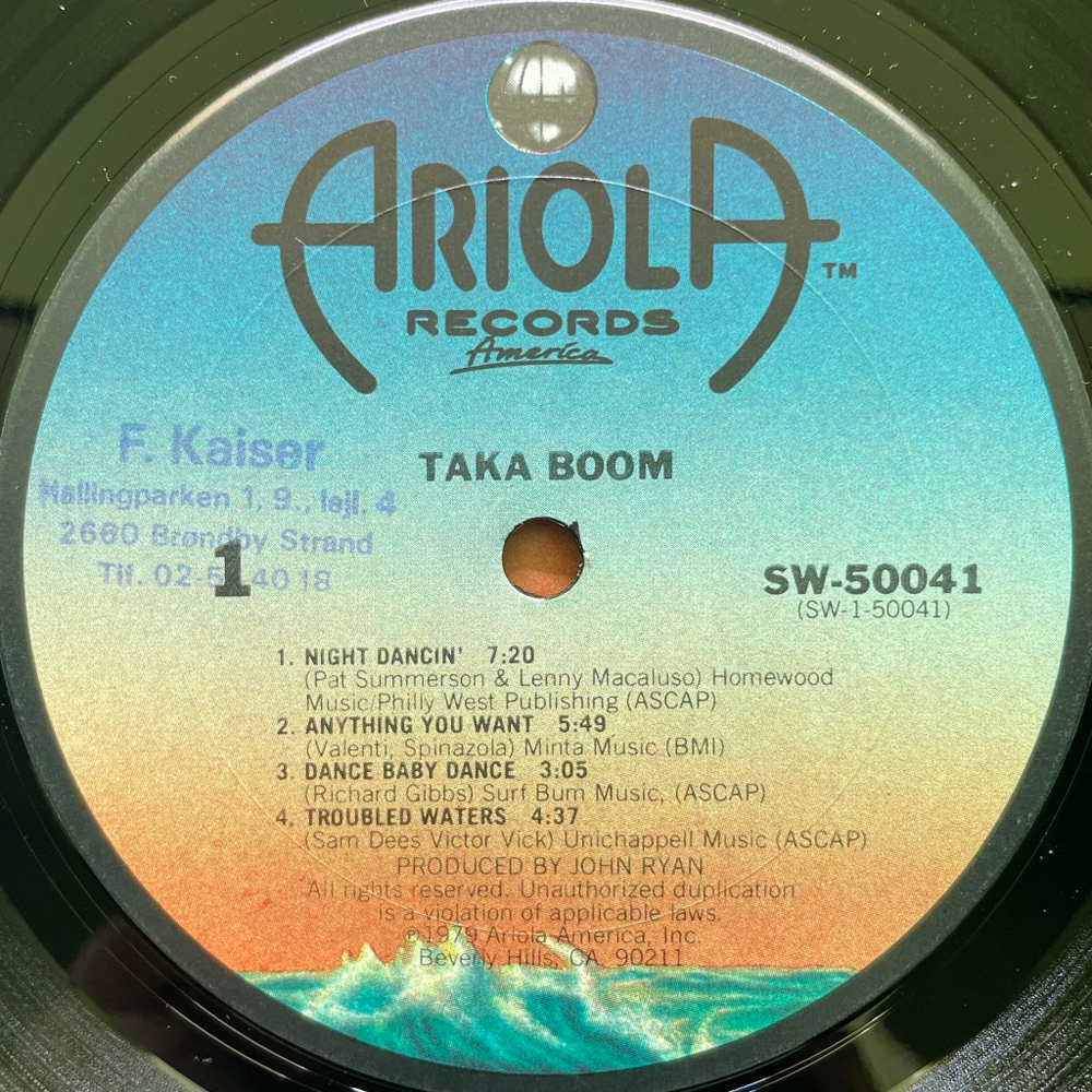 Taka Boom ‎– Taka Boom (США 1979г.)