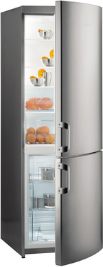 Отдельностоящий двухкамерный холодильник Gorenje NRK 61801 X