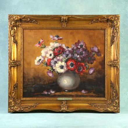 Винтаж: Картина «Натюрморт Букет Цветов»