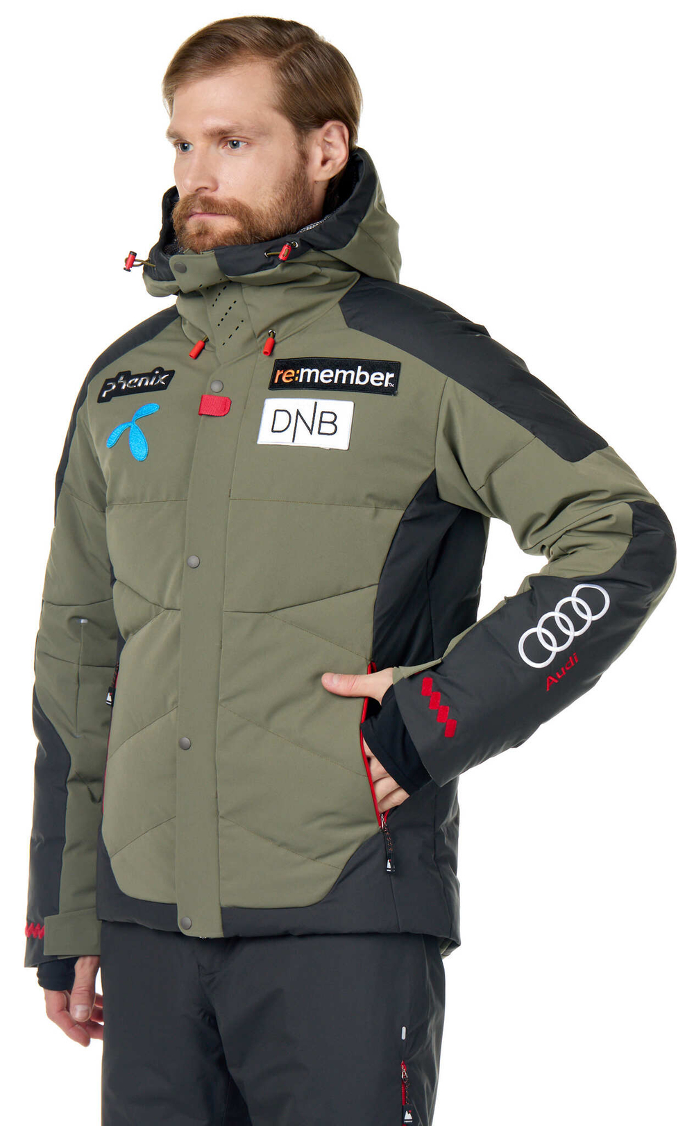 PHENIX куртка пуховая горнолыжная TEAM NOR EFB72OT01 Куртка Norway Alpine Team Hybrid Down Jacket KA