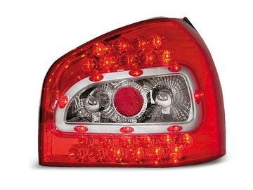 Задние фонари red white led v2 для Audi A3 8L