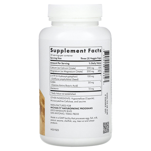 Michael's Health, Sleep Factors, 90 веганских капсул