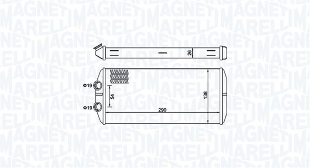 MAGNETI MARELLI - 350218497000-MAN - Heat Exchanger, interior heating