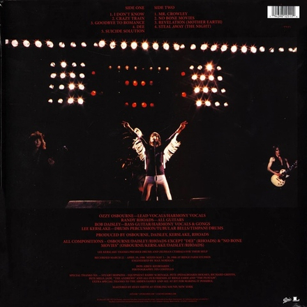 Ozzy Osbourne Blizzard Of Ozz (Silver With Red)