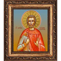 Богдан (Феодот) Кизический Святой мученик. Икона на холсте.