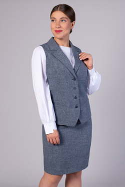 Жилет женский 4072зп, графит #38Гра064072зп