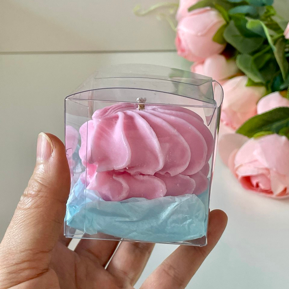 Свеча зефирка клубничная