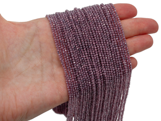 Фианиты 2,2мм, огранка (нить бусин)