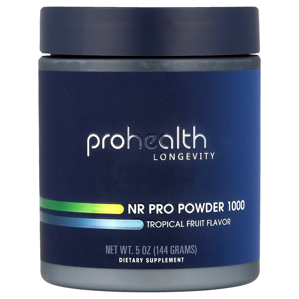 ProHealth Longevity, NR Pro Powder 1000, тропические фрукты, 144 г (5 унций)