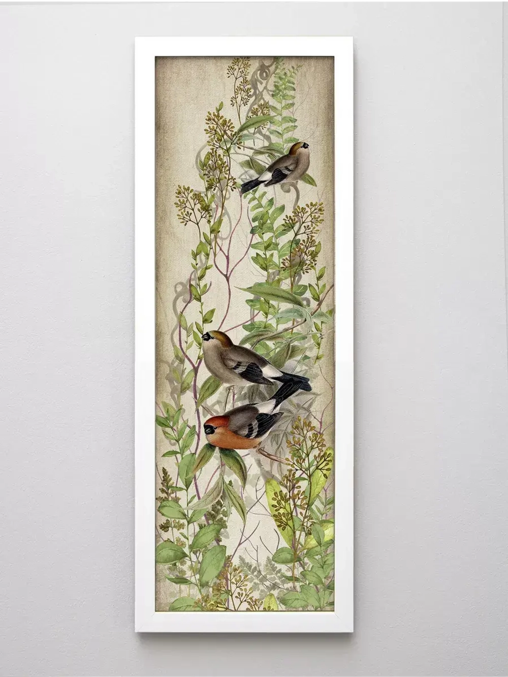 Комплект из двух картин на бумаге 18*50 см