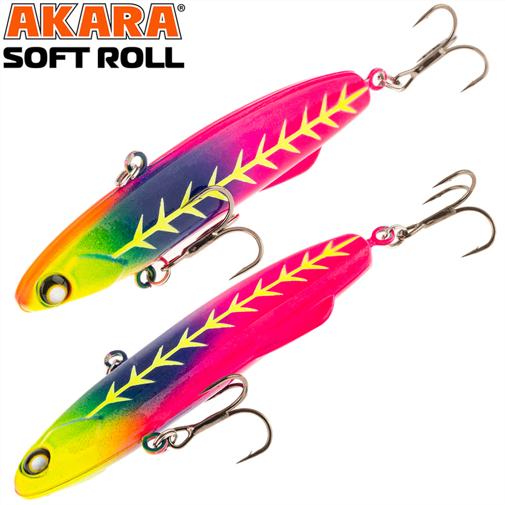 Воблер Akara раттлин Soft Roll 80 мм 28 гр. A 67