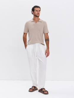 Штаны хлопковые с защипами