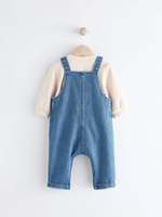 Боди и джинсовый комбинезон в комплекте для малышей Next Q96-677, Синий