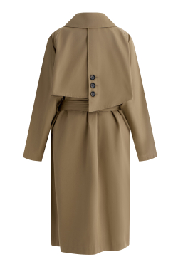 Тренч «Наполеон» хлопковый удлиненный