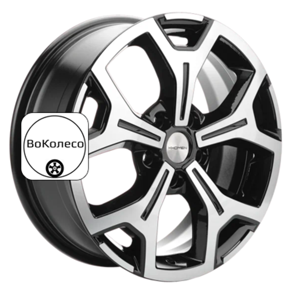 6,5x17/5x108 ET33 D60,1 KHW1710 (Chery Tiggo 7pro) Black-FP Khomen Wheels