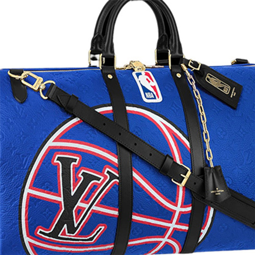 LOUIS VUITTON X Nba Keepall 55 Bandouliere Blue