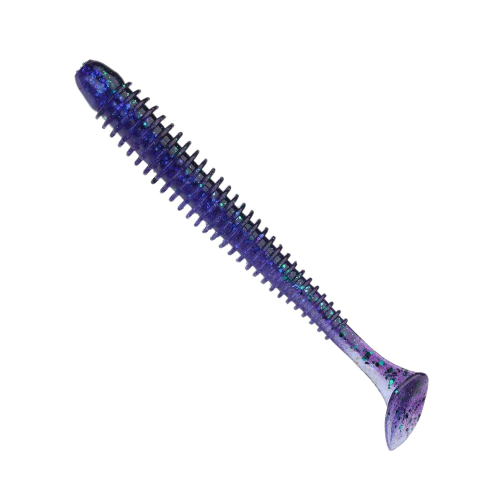 Приманка силиконовая Keitech Swing Impact 4.5" #417 Gold Flash Minnow, 3 упаковки по 6 штук