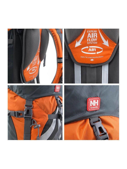 Рюкзак Naturehike NH70B070-B 70 л оранжевый, 6927595709016