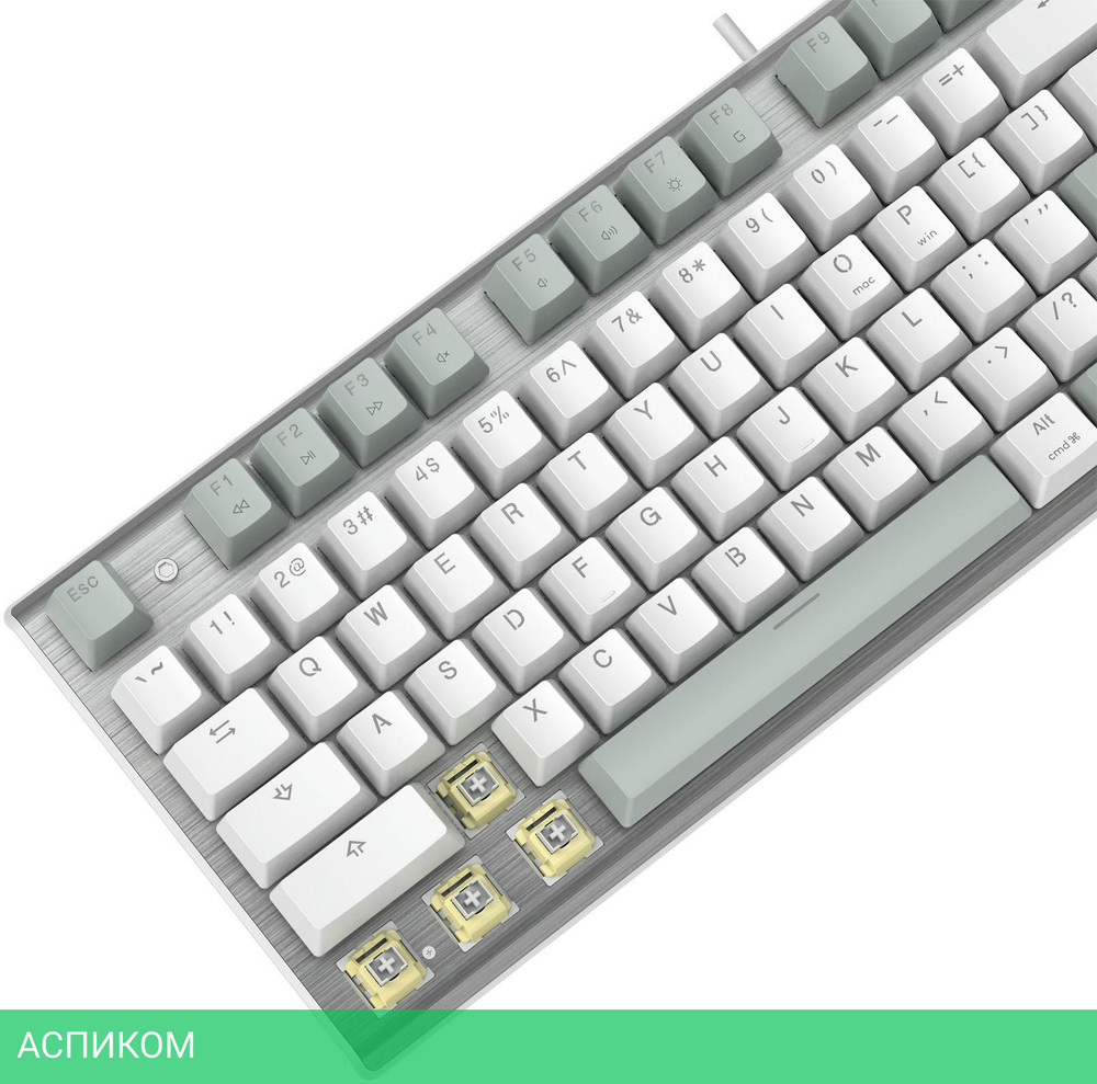 Клавиатура A4Tech Fstyler Neon серый/белый (FS100)