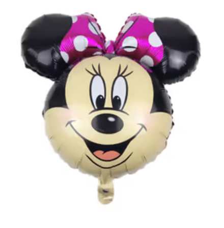 ПОД ВОЗДУХ К Фигура голова Минни Маус розовый бант