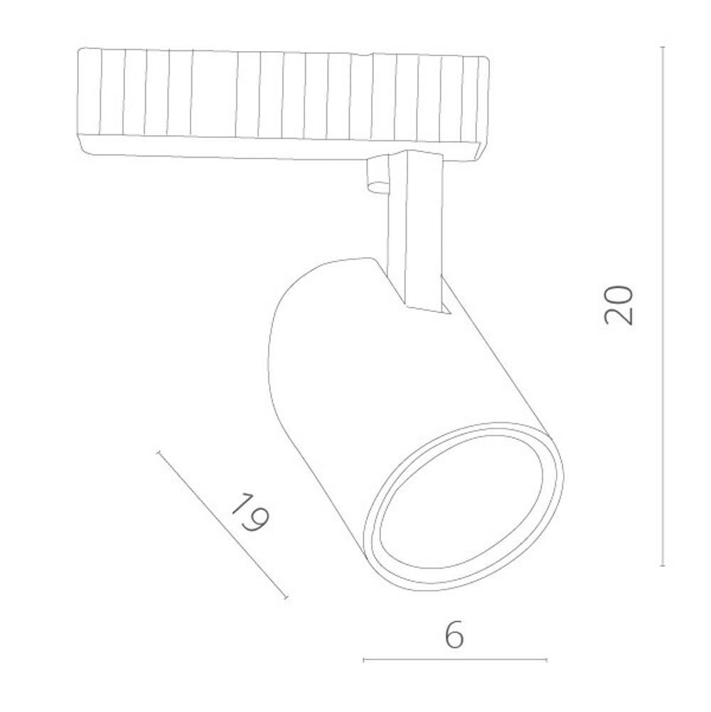 Трековый светильник Arte Lamp A3607PL-1WH