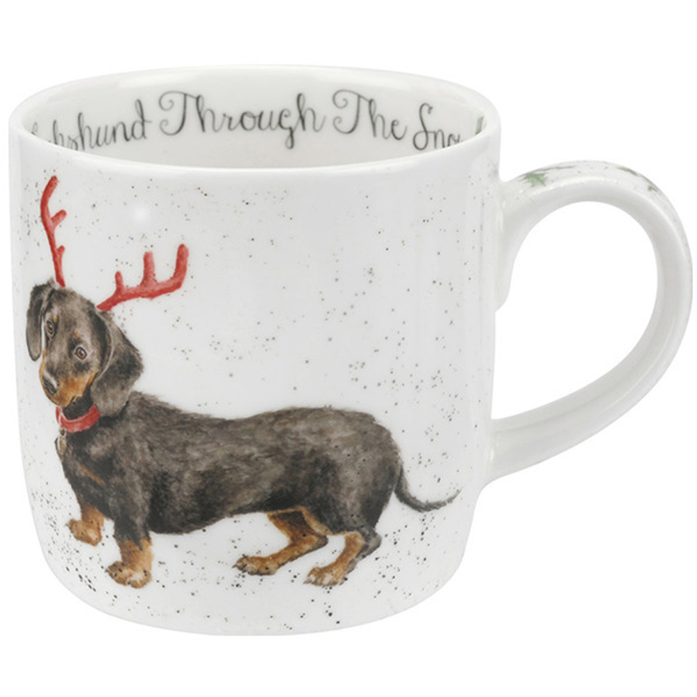 Кружка 310мл Такса в снегу Royal Worcester