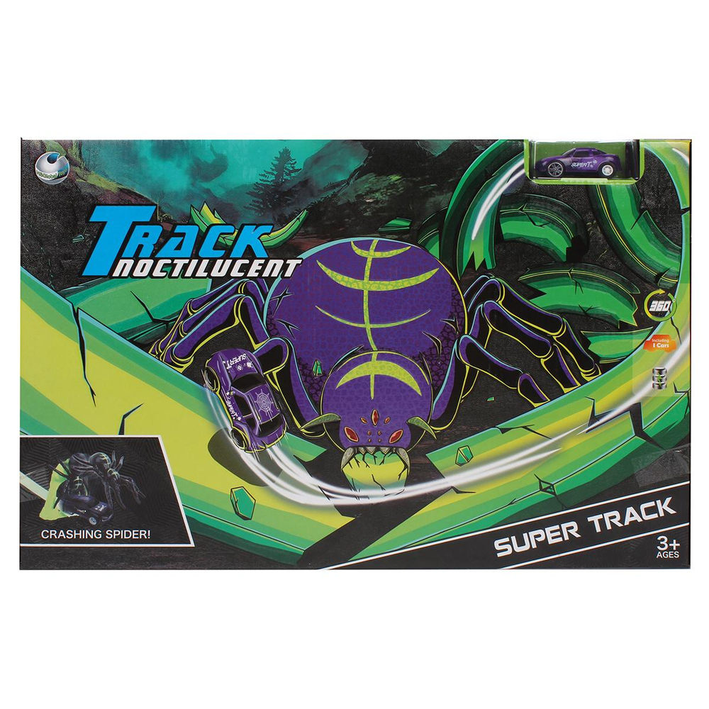 Автотрек +машина, коробка 066-8