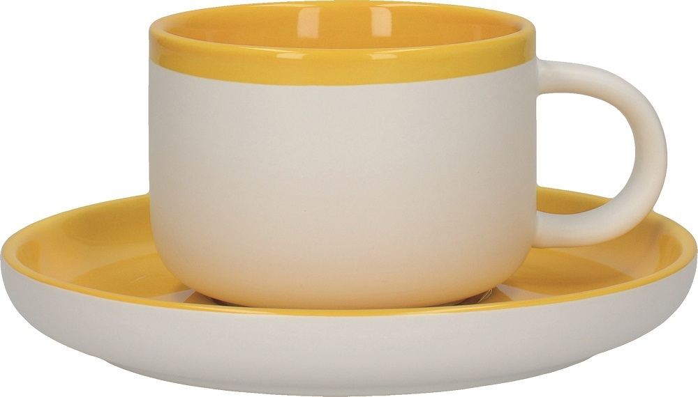 Kitchen Craft - La Cafetiere Чашка с блюдцем 250мл для кофе/чая / артикул   C000413  / GTIN 5050993348790