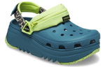 Crocs classic Hiker Xscape printed sports sandals for men and women with the same blue and green