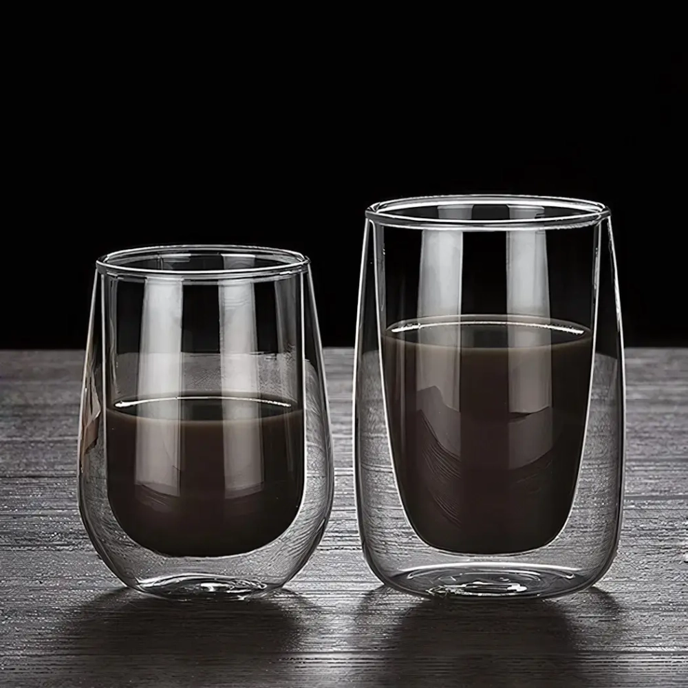 Стакан стеклянный с двойными стенками 450мл «Хай-Тек» LCWB5753