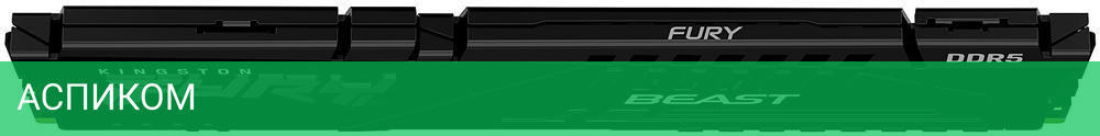 Оперативная память Kingston Fury Beast 16GB PC5-44800U DDR5-5600 CL40 (KF556C40BB-16)