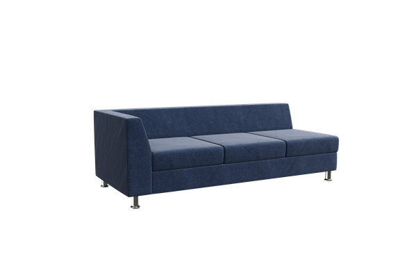 Prime Секция с подлокотником трехместная правая PR.SP-3 (R) Kardif 028 1850х770х720