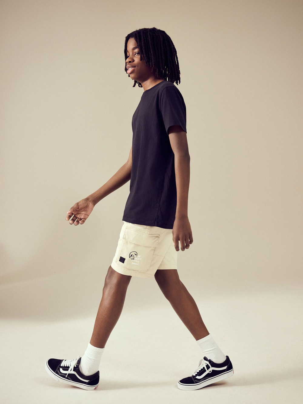 Шорты карго для мальчика Next AC6-420, Кремовый