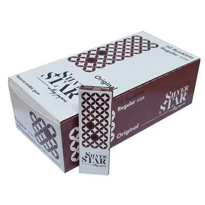 Бумага для сигарет блок "Silver Star" Original 70мм 21гр/м 50л*50шт