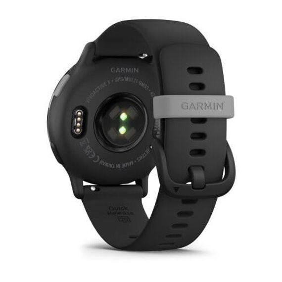 Умные часы Garmin Vivoactive 5 черные с серым безелем и силиконовым ремешком