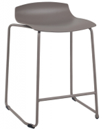 Табурет пластиковый полубарный Papatya X-Treme Sled Pro, тортора