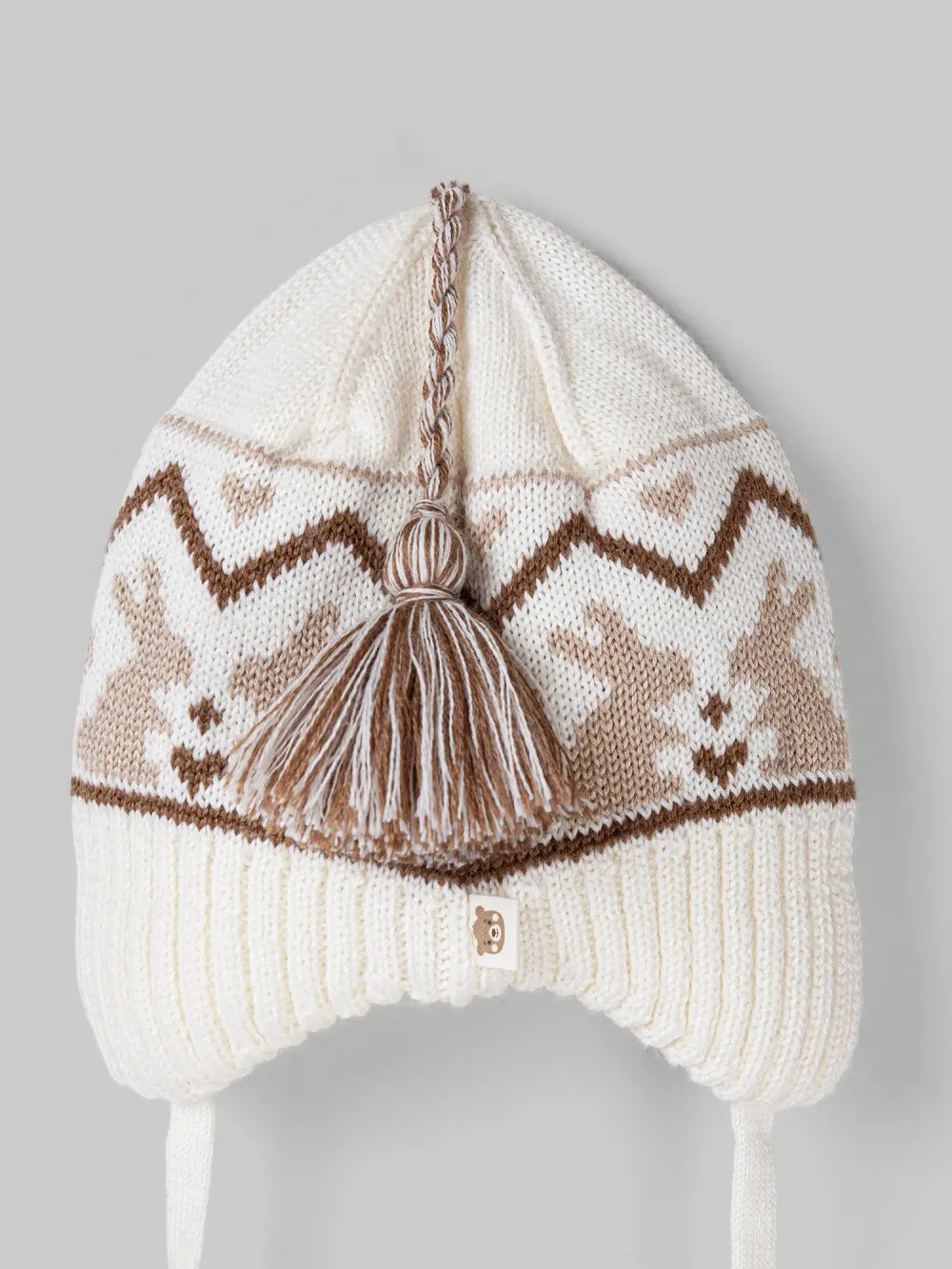 Шапка из смесовой шерсти "Мокко" 0+