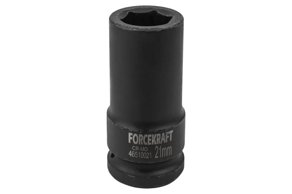 Головка ударная глубокая 6-гранная 21 мм, 3/4"DR Forcekraft FK-46510021(19625)