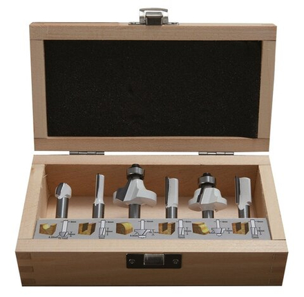 Набор фрез (6 шт.; хвостовик 8 мм) Makita D-53540