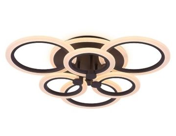 Потолочный светодиодный светильник с пультом FA528/3+3 CF 112W кофейный (ПДУ РАДИО 2.4) Acrylic Ambrella