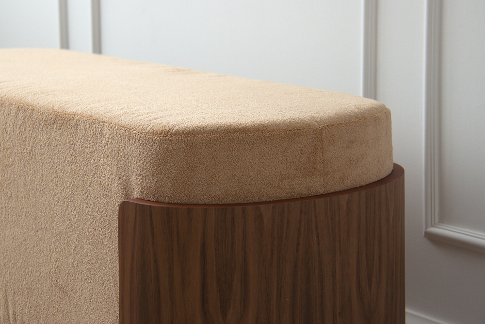 Банкетка Lagom 100 см (бежевый, орех)