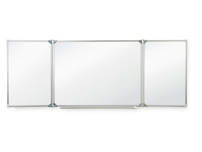 Трёхэлементная магнитная полимерная школьная доска 2000х850 (маркерная)