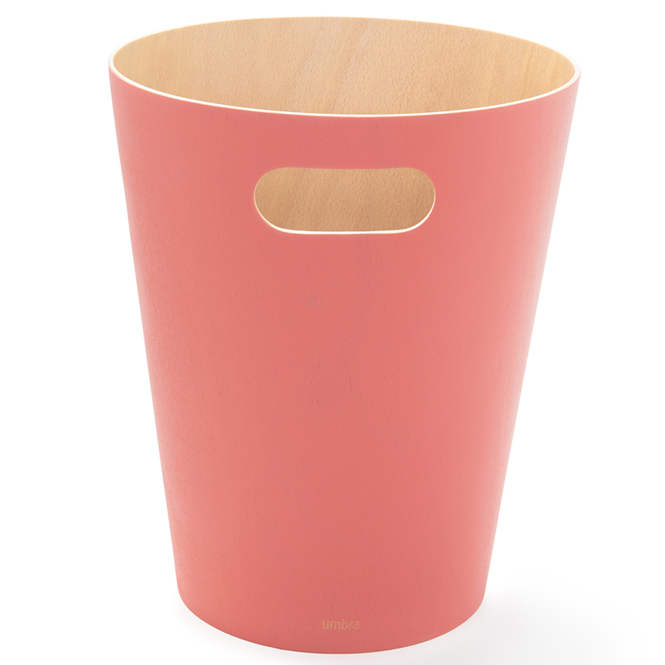 Корзина для мусора Woodrow коралловая, Umbra