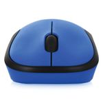 Мышь беспроводная LOGITECH M220, 2 кнопки + 1 колесо-кнопка, оптическая, сине-чёрная, 910-004879