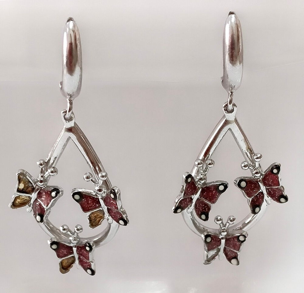 Серьги Эстерелла из серебра